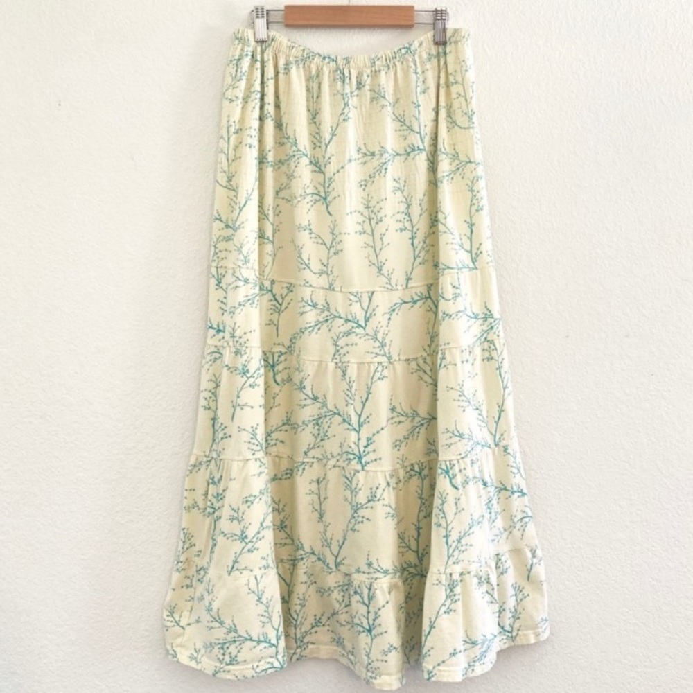Threads 4 Thought Yellow tiered maxi skirt